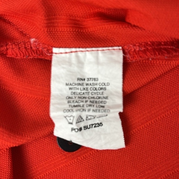 Men’s PGA Tour Golf Polo Vertical Striped Shirt XL Red - Picture 9 of 13